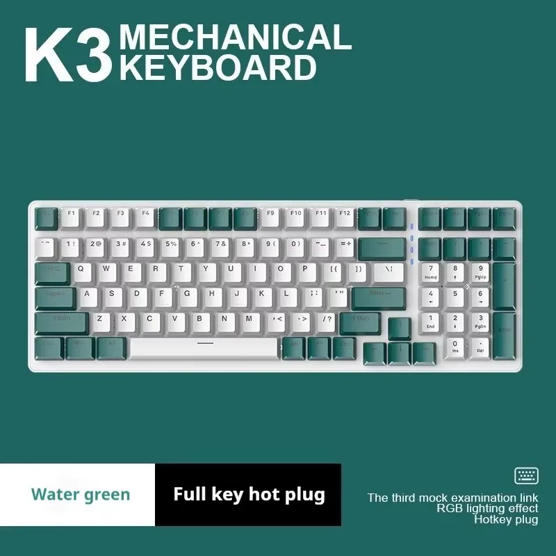 Ziyoulang K3 Wired 100 Keys Game Mechanical Keyboard RGB Game Custom Hot-Swap Lighting Esports Office Games Computer Keyboard
Ziyoulang K3 Wired 100 Keys Game Mechanical Keyboard RGB Game Custom Hot-Swap Lighting Esports Office Games Computer Keyboard