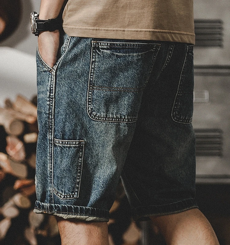 American Retro Workwear orts Men's Summer Thin Loose Straight Cut Trendy Brand New Vintage Denim Five-Point Pants Men
American Retro Workwear orts Men's Summer Thin Loose Straight Cut Trendy Brand New Vintage Denim Five-Point Pants Men