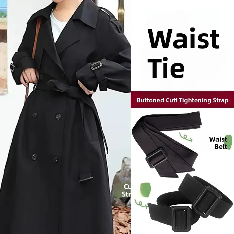 Black Belt with Buckle Ring Strap for Women's Coat Suit Outerwear Cuff Tying Belt Fashionable Accessory for Dresses
Black Belt with Buckle Ring Strap for Women's Coat Suit Outerwear Cuff Tying Belt Fashionable Accessory for Dresses