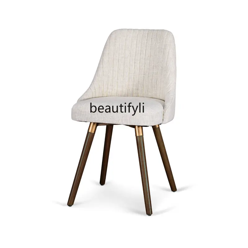 yj Solid Wood Fabric Dining Chair Simple Nordic Armchair Single Leisure Chair
yj Solid Wood Fabric Dining Chair Simple Nordic Armchair Single Leisure Chair