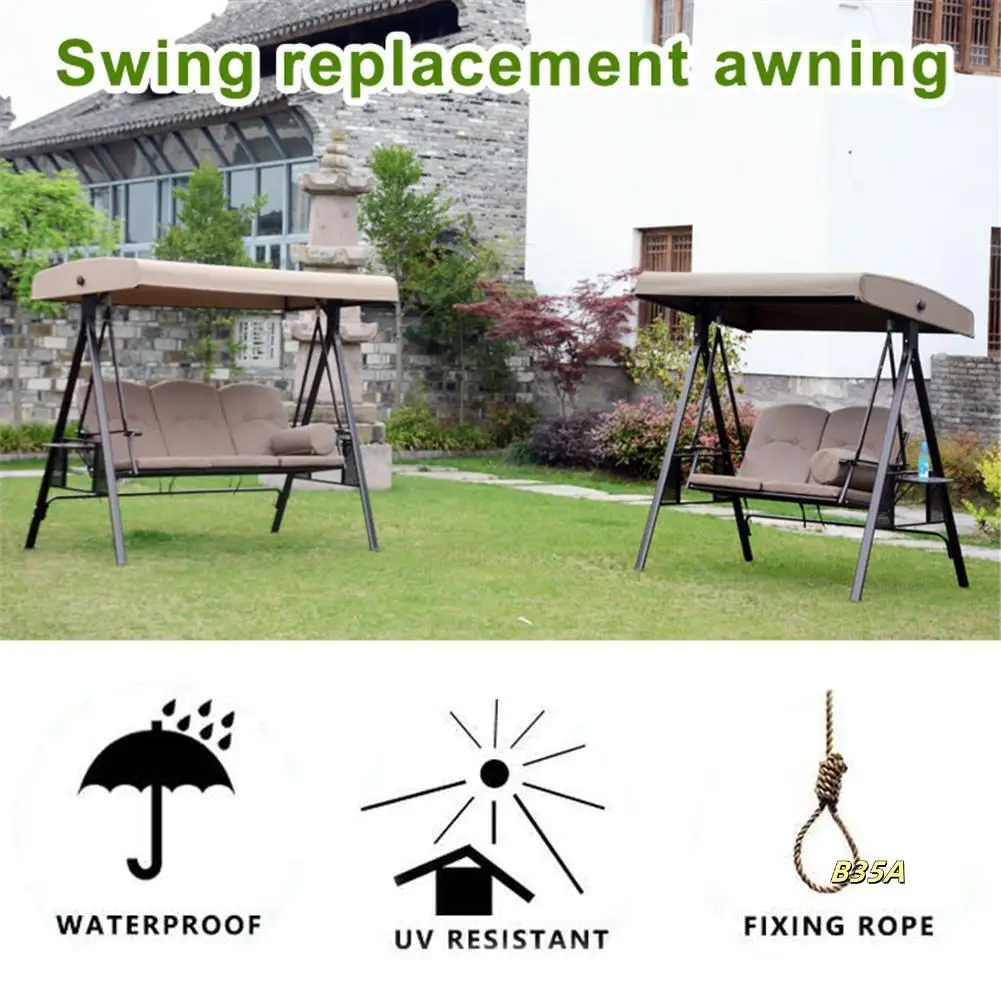 Swing Canopy Cover Top Block Sun Shade Waterproof Decor For Outdoor Garden Patio Yard Park Porch Seat Furniture
Swing Canopy Cover Top Block Sun Shade Waterproof Decor For Outdoor Garden Patio Yard Park Porch Seat Furniture