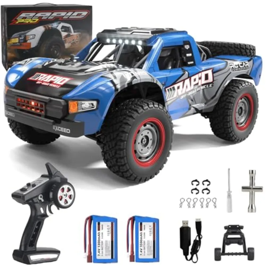 RC Cars 1:14 RC Truck 30 MPH 4WD Remote Control Car All Terrain Trophy Car for Adults Boys Teens Fast Off-Road RC Buggy Big Sho
RC Cars 1:14 RC Truck 30 MPH 4WD Remote Control Car All Terrain Trophy Car for Adults Boys Teens Fast Off-Road RC Buggy Big Sho