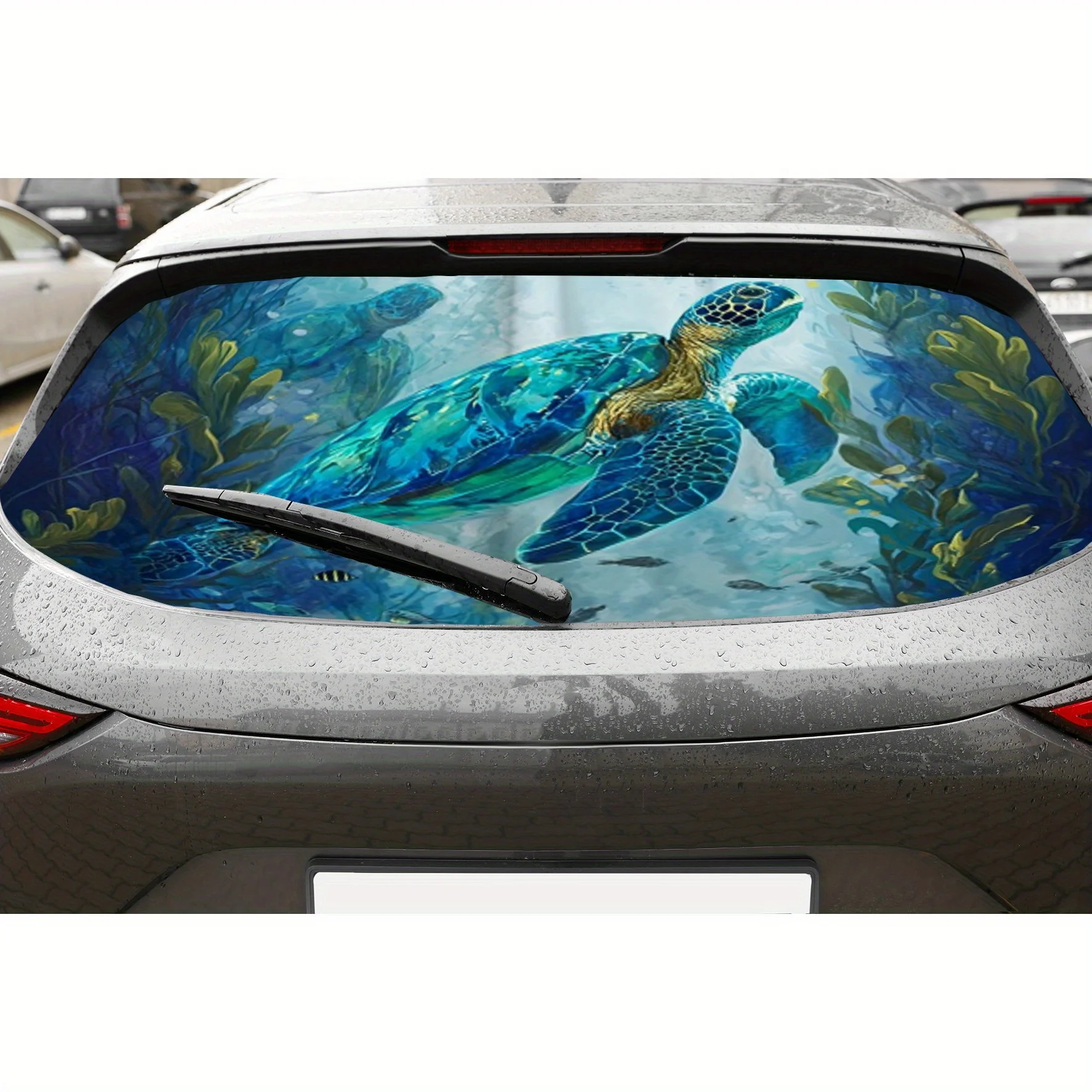 Swimming turtles PVC material self-adhesive waterproof car rear window sticker, easy to paste without falling off, waterproof an
Swimming turtles PVC material self-adhesive waterproof car rear window sticker, easy to paste without falling off, waterproof an