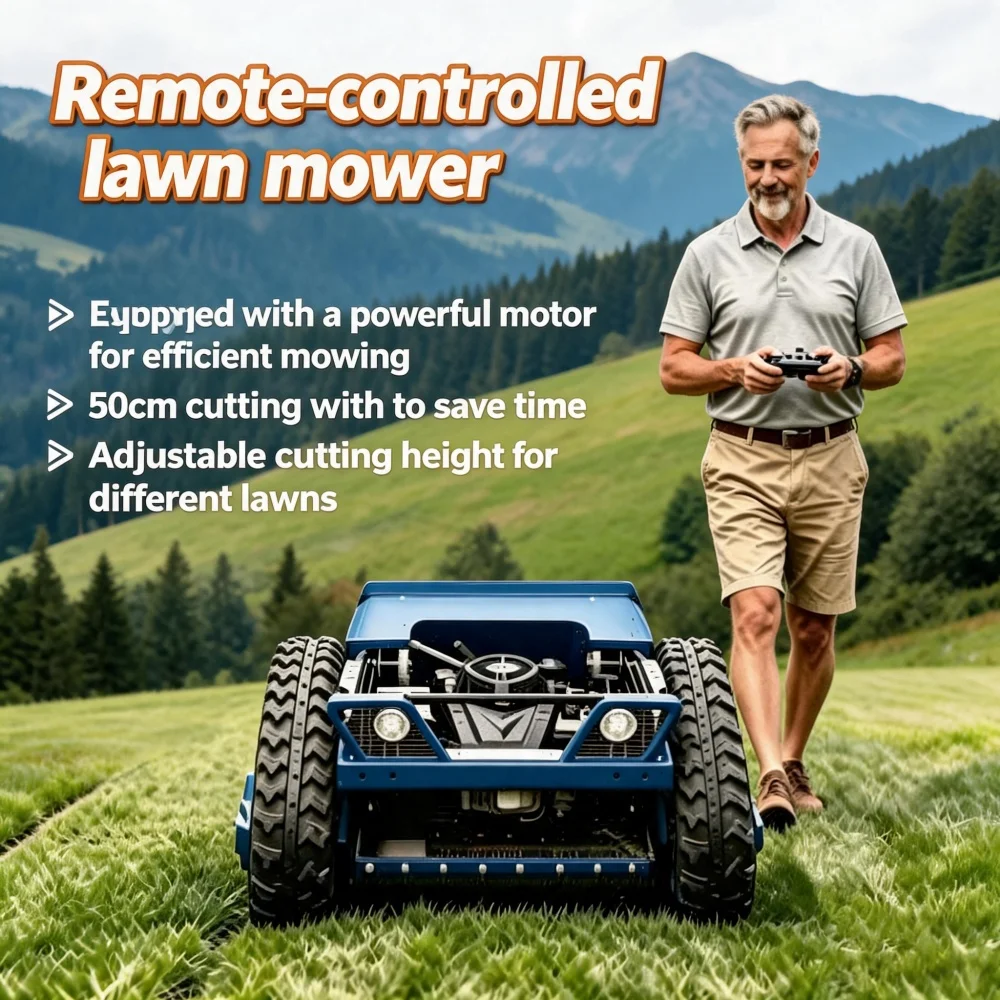 Small Tracked Lawn Mower 1000mm Cutting Width Zero Turn All-Terrain Remote Control High Efficiency CE Certified Yard Garden
Small Tracked Lawn Mower 1000mm Cutting Width Zero Turn All-Terrain Remote Control High Efficiency CE Certified Yard Garden