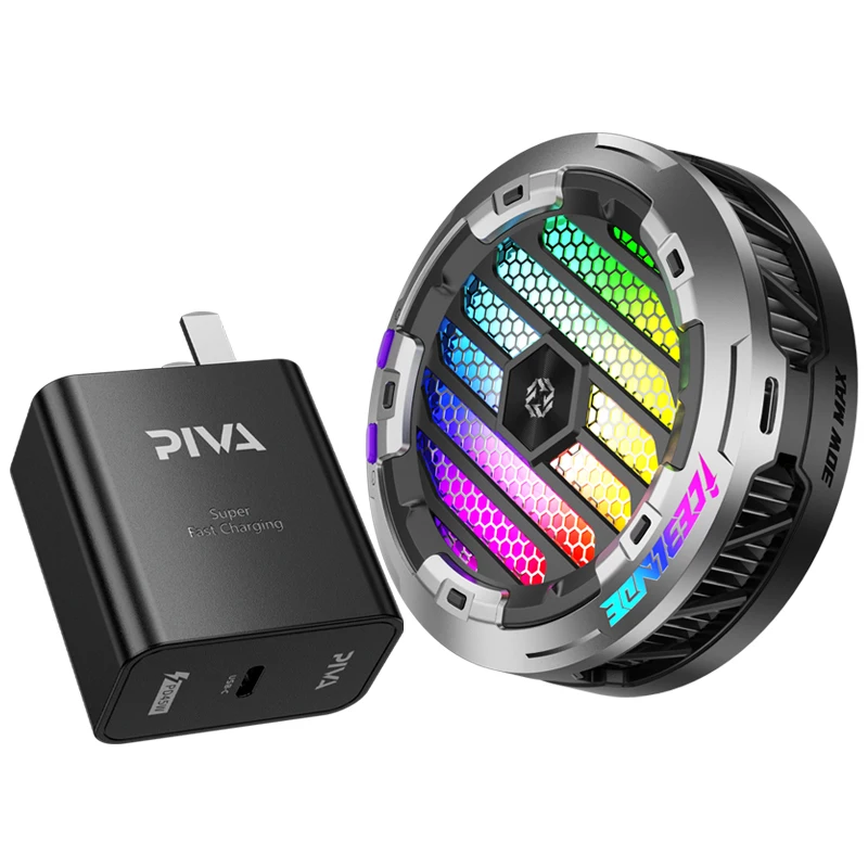 Piva 45W Charger Plug Set RGB Light Radiator TEC 30W High-Power With Fan Tablet Game Cooler Magnetic Suction 3-Speed Adjustment
Piva 45W Charger Plug Set RGB Light Radiator TEC 30W High-Power With Fan Tablet Game Cooler Magnetic Suction 3-Speed Adjustment