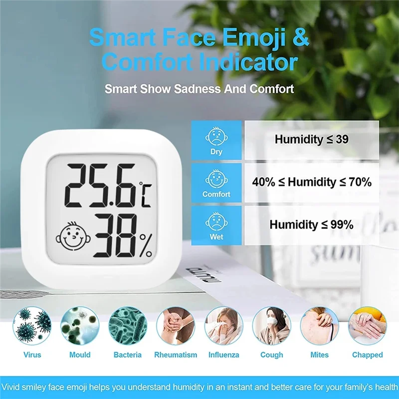 ABYN-Mini LCD Digital Thermometer Hygrometer Indoor Room Temperature Humidity Meter Sensor Gauge
ABYN-Mini LCD Digital Thermometer Hygrometer Indoor Room Temperature Humidity Meter Sensor Gauge