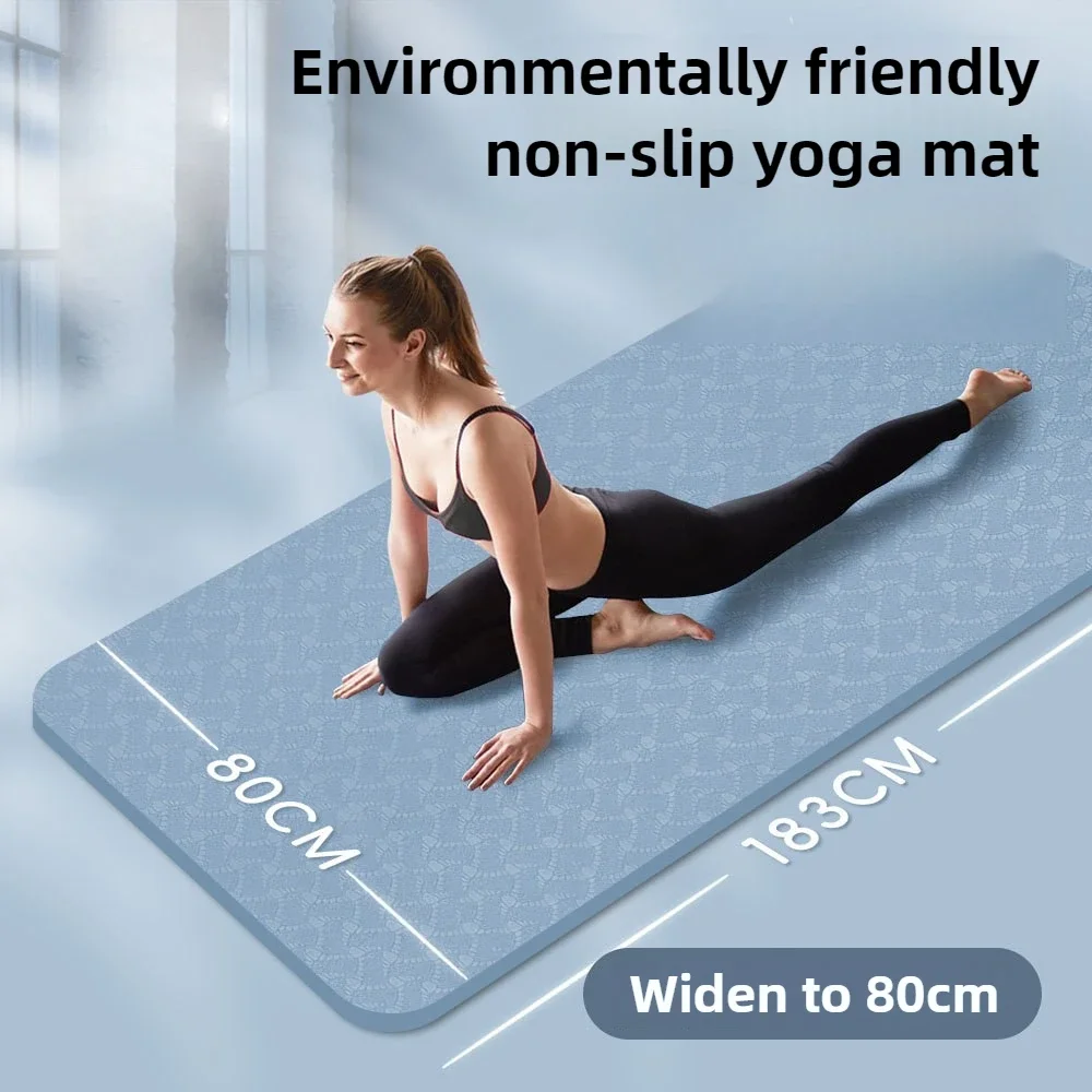 Gym special shock absorption silent yoga mat TPE non-slip fitness mat widening thickened yoga mat
Gym special shock absorption silent yoga mat TPE non-slip fitness mat widening thickened yoga mat