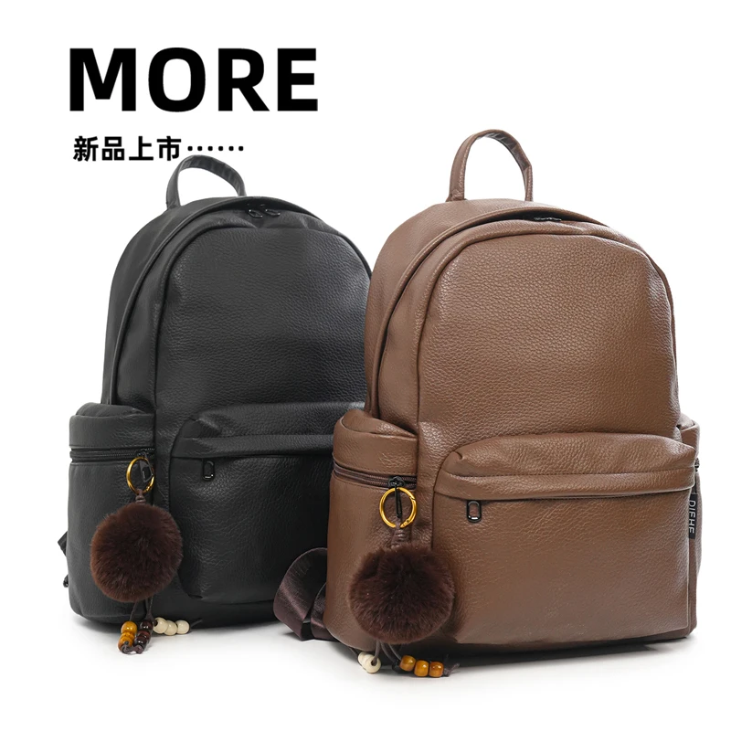 Soft Leather Backpack Women Fashion Wild Trend Many Pockets Ladies Travel Bag School Backpack for Teenage Girls
Soft Leather Backpack Women Fashion Wild Trend Many Pockets Ladies Travel Bag School Backpack for Teenage Girls