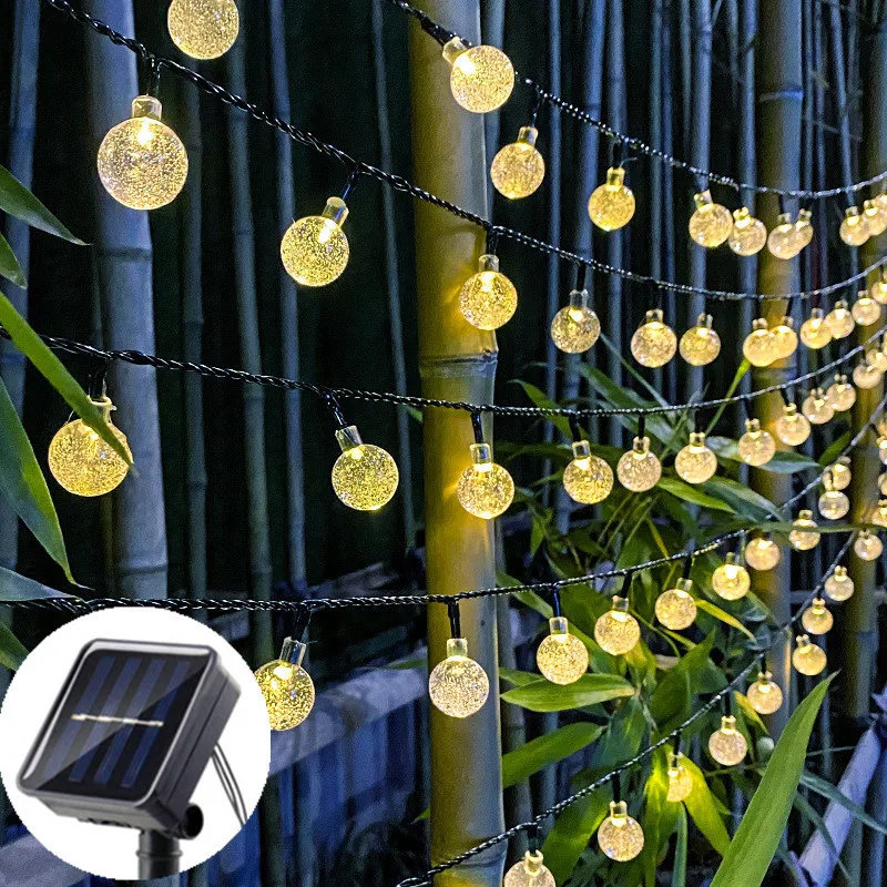 Solar Outdoor Crystal Globe String Lights with 8 Modes Waterproof Bubble Light Patio Garden Decor Aesthetic
Solar Outdoor Crystal Globe String Lights with 8 Modes Waterproof Bubble Light Patio Garden Decor Aesthetic