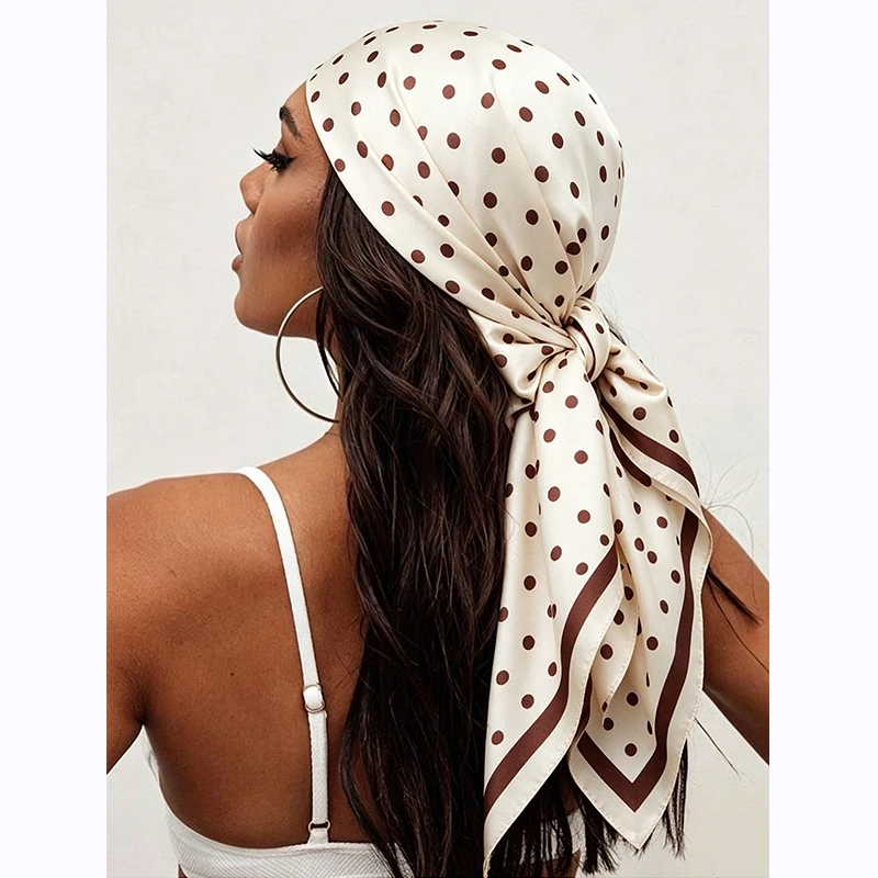 90cm Simulated Silk Square Scarf Women Polka Dot Printed Scarf Fashion Kerchief Silk Satin Neck Scarf Shawl Wraps Hijab Scarves
90cm Simulated Silk Square Scarf Women Polka Dot Printed Scarf Fashion Kerchief Silk Satin Neck Scarf Shawl Wraps Hijab Scarves