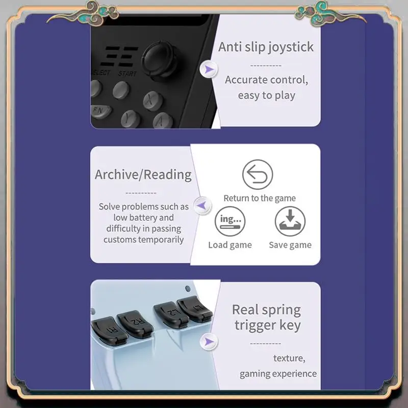 A46M-RGB20S Retro Video Game Console 3.5Inch Screen Open Source System Handheld Video Players Children's Gifts
A46M-RGB20S Retro Video Game Console 3.5Inch Screen Open Source System Handheld Video Players Children's Gifts