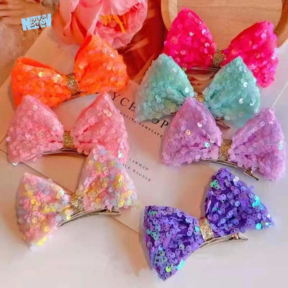 Side Clip Dance Performance Headwear Bow Knot Children Hairpin Sequin Bow Hairpin Korean Style Barrette Girl Hair Accessories
Side Clip Dance Performance Headwear Bow Knot Children Hairpin Sequin Bow Hairpin Korean Style Barrette Girl Hair Accessories