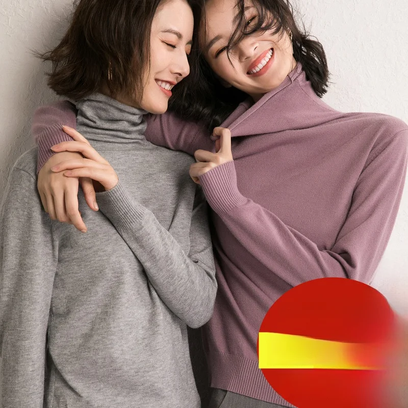 Fall Winter Women's Wool Sweater High Collar Versatile Chunky Knit Slim Fit Base Layer Commute Style Long Sleeve Color
Fall Winter Women's Wool Sweater High Collar Versatile Chunky Knit Slim Fit Base Layer Commute Style Long Sleeve Color