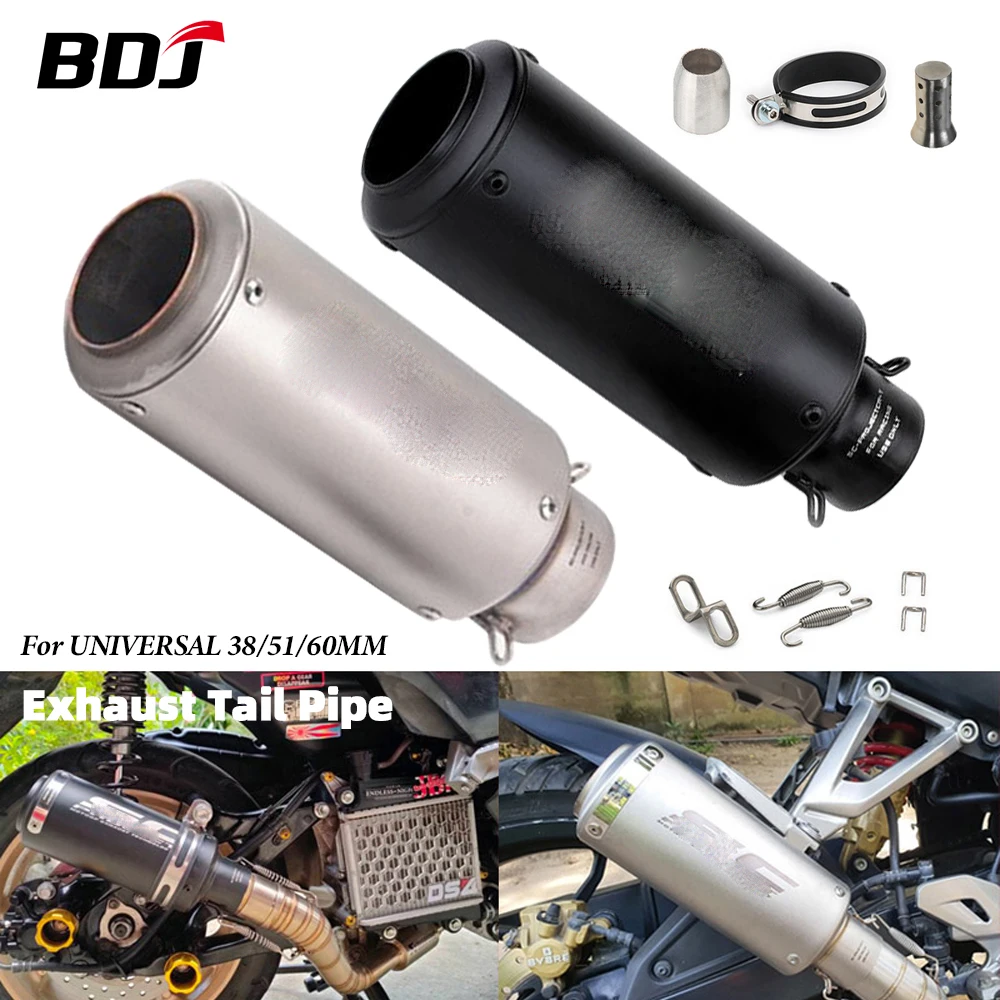 Universal 38mm 51mm 60mm Exhaust Pipe Motorcycle Exhaust Muffler Link Pipe Tailpipe With DB Killer Full Set SC Style
Universal 38mm 51mm 60mm Exhaust Pipe Motorcycle Exhaust Muffler Link Pipe Tailpipe With DB Killer Full Set SC Style