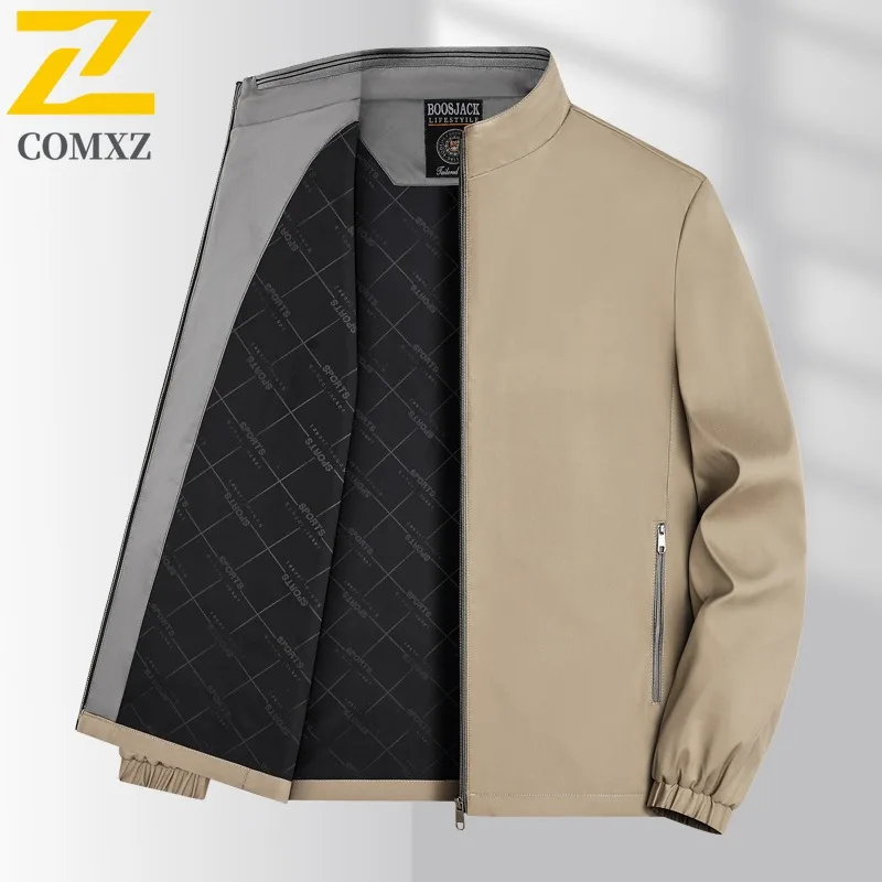 COMXZ Мужская осенняя мужская одежда Роскошный воротник-стойка Открытый офис Уютные куртки на молнии Деловая легкая ветровка для отдыха
COMXZ Мужская осенняя мужская одежда Роскошный воротник-стойка Открытый офис Уютные куртки на молнии Деловая легкая ветровка для отдыха