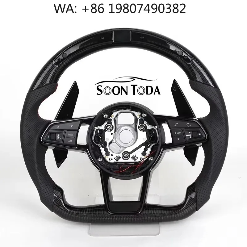 Custom Piano Black Carbon Fiber Steering Wheel With Shift Paddle Fit R8 B6 B8 B9 A3 A4 A5 A6 C7 SQ5 Q3 Q5 Q7 RS3 8V RS4 RS6 RS7
Custom Piano Black Carbon Fiber Steering Wheel With Shift Paddle Fit R8 B6 B8 B9 A3 A4 A5 A6 C7 SQ5 Q3 Q5 Q7 RS3 8V RS4 RS6 RS7
