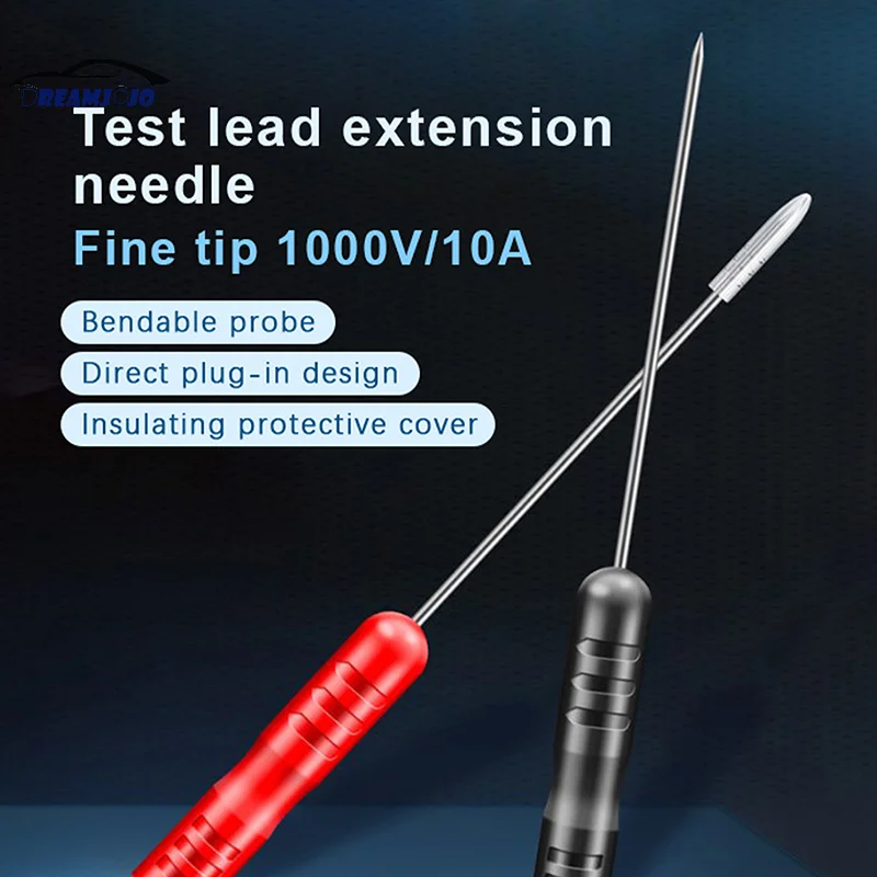 PT2003 1 Pair Universal Multimeter Test Probe Tip Test Lead Extention Piercing Needle Tip Probe Detachable Accessories
PT2003 1 Pair Universal Multimeter Test Probe Tip Test Lead Extention Piercing Needle Tip Probe Detachable Accessories