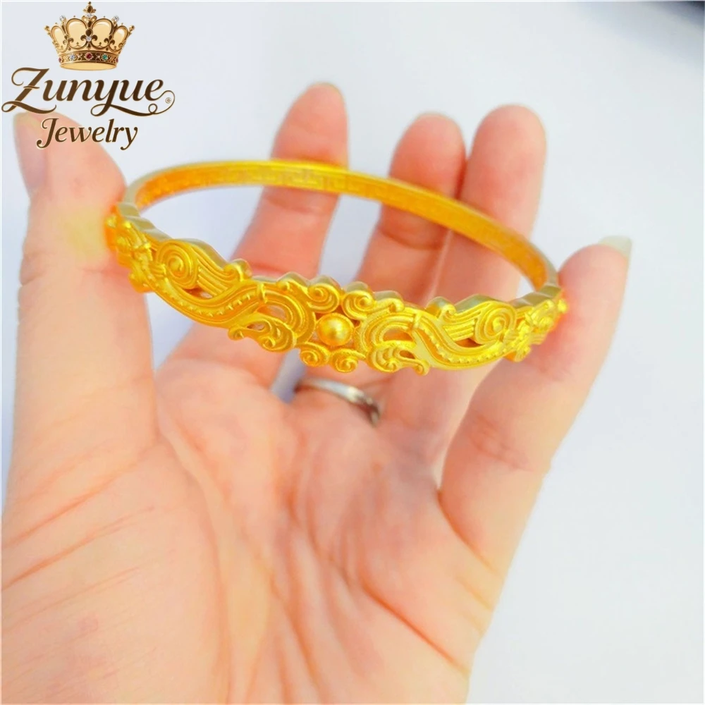 Sand Gold Auspicious Cloud Dragon Bracelet Luxury Quality Jewelry Handicraft Best Selling Fashion Jewelry Exquisite Charms Gift
Sand Gold Auspicious Cloud Dragon Bracelet Luxury Quality Jewelry Handicraft Best Selling Fashion Jewelry Exquisite Charms Gift