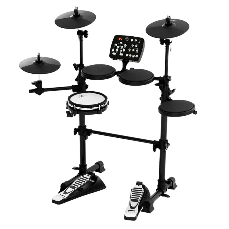 Hooqu Strong And Sturdy 3 Segment LED Display 20 Preset Kits Electronic Drum Entry Level 7-piece Kit Drum Electric Drum Set Prof
Hooqu Strong And Sturdy 3 Segment LED Display 20 Preset Kits Electronic Drum Entry Level 7-piece Kit Drum Electric Drum Set Prof