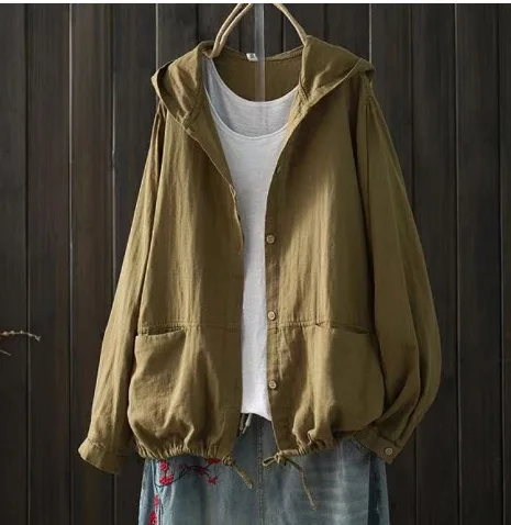 Coat Women Coats Hooded Jackets Vintage Y2k Streetwear Work Lace Up Drawstring Casual Loose Elegant Splice Jacket 2026 Spring
Coat Women Coats Hooded Jackets Vintage Y2k Streetwear Work Lace Up Drawstring Casual Loose Elegant Splice Jacket 2026 Spring