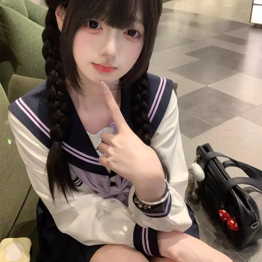 Japanese School Uniform for Girls Sailor Outfit Cosplay Seifuku Student Sailor Suit Long Sleeves Women's JK Uniform Korean
Japanese School Uniform for Girls Sailor Outfit Cosplay Seifuku Student Sailor Suit Long Sleeves Women's JK Uniform Korean