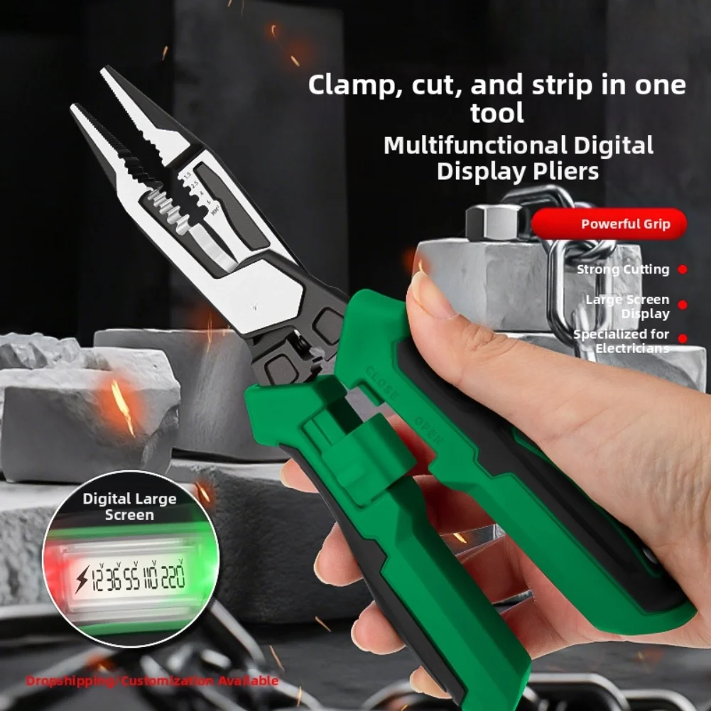 Digital Multi-Functional Wire Cutters: Strip, Cut, And Test With Precision! Hot-selling Power Tool Accessories
Digital Multi-Functional Wire Cutters: Strip, Cut, And Test With Precision! Hot-selling Power Tool Accessories