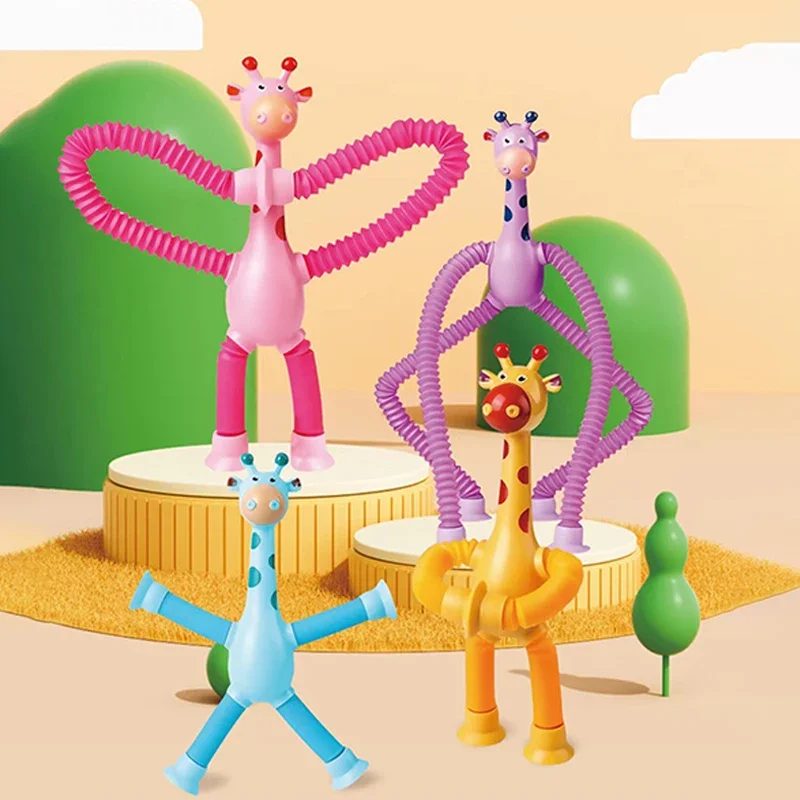 4Pcs Telescopic Suction Cup Giraffe Toy Sensory Tubes for Boys Girls Early Education Toys For Christmas Gift
4Pcs Telescopic Suction Cup Giraffe Toy Sensory Tubes for Boys Girls Early Education Toys For Christmas Gift