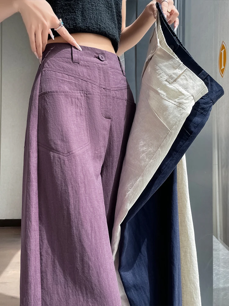Linen Wide Leg Pants for Women in Summer High Waist Skinny Loose Straight Leg Suit Pants Sunscreen Casual Trendy Pants
Linen Wide Leg Pants for Women in Summer High Waist Skinny Loose Straight Leg Suit Pants Sunscreen Casual Trendy Pants