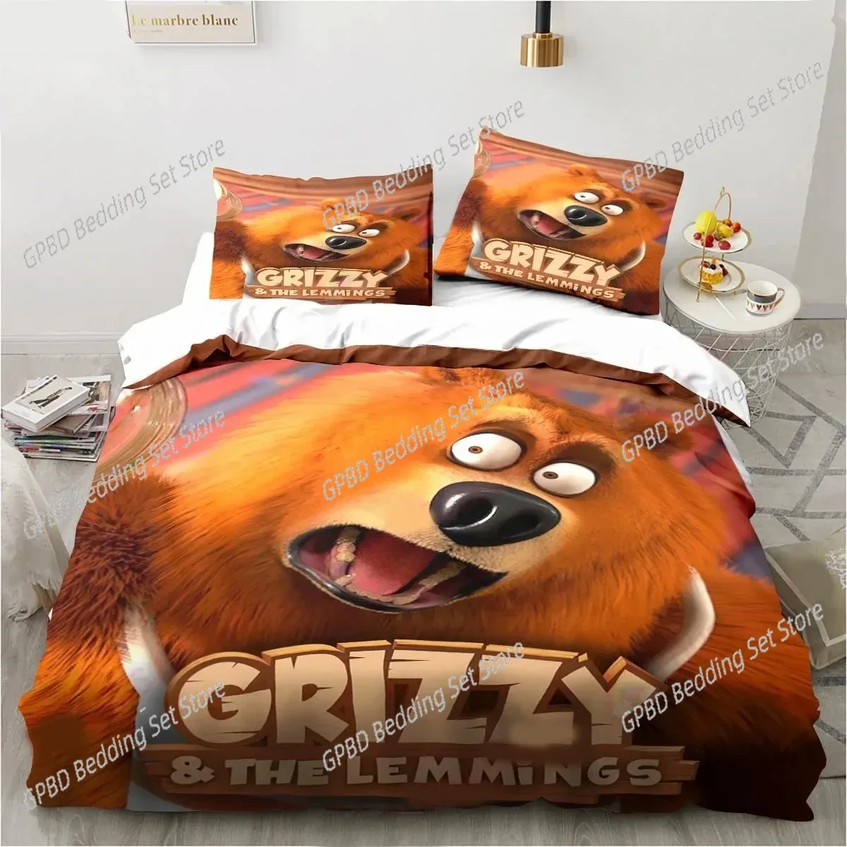 Cartoon Grizzy Lemmings Bedding Set,Duvet Cover Comforter Bed Set Quilt Cover Pillowcase,King Queen Twin Size Boys Girls Adults
Cartoon Grizzy Lemmings Bedding Set,Duvet Cover Comforter Bed Set Quilt Cover Pillowcase,King Queen Twin Size Boys Girls Adults