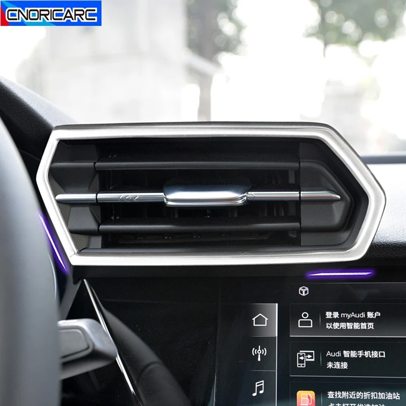 Car Front Center Console Air Condition Outlet Vent Frame Decoration Trim Stainless Steel For Audi A3 8Y 2021-2022 Carbon Texture
Car Front Center Console Air Condition Outlet Vent Frame Decoration Trim Stainless Steel For Audi A3 8Y 2021-2022 Carbon Texture