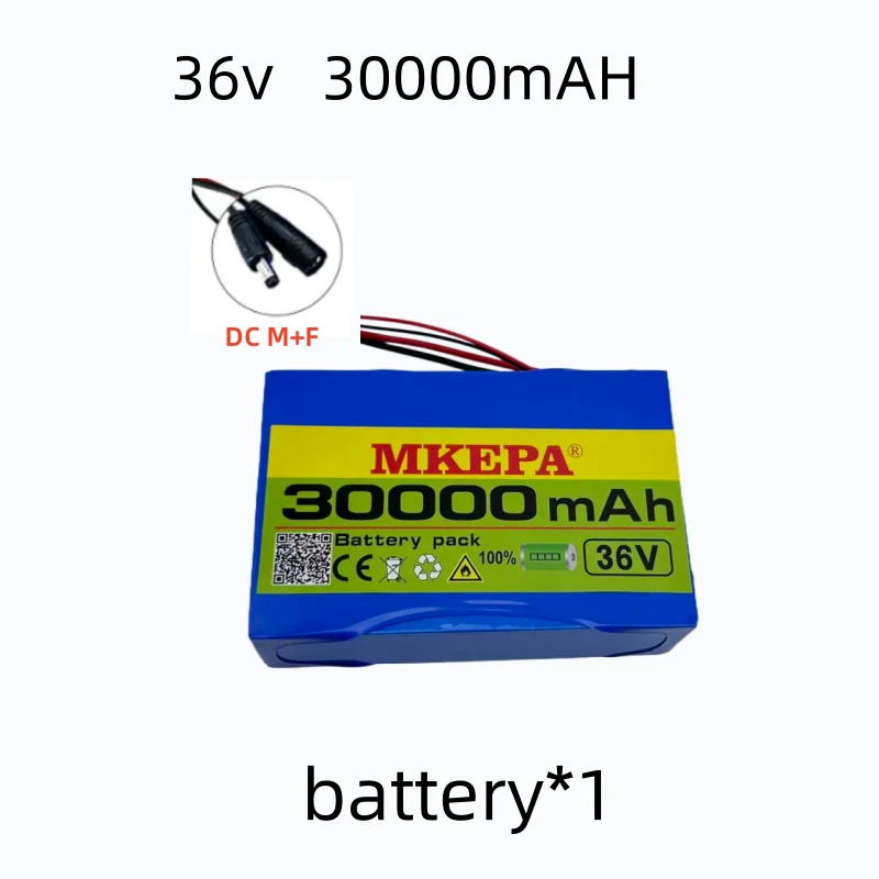 10S2P, 36V lithium battery, 30000mAH, 500W, 1000W high-power high capacity, BMS, 18650 lithium battery pack,+epoxy board
10S2P, 36V lithium battery, 30000mAH, 500W, 1000W high-power high capacity, BMS, 18650 lithium battery pack,+epoxy board