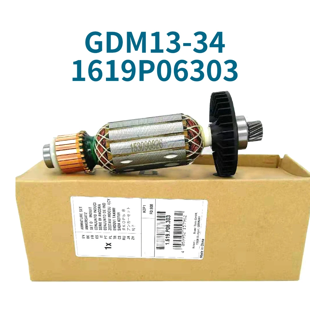 Якорь переменного тока 220-240 В для BOSCH GDM13-34 1619P06303, якорь ротора, катушка статора, Skyline, запасные части машины
Якорь переменного тока 220-240 В для BOSCH GDM13-34 1619P06303, якорь ротора, катушка статора, Skyline, запасные части машины
