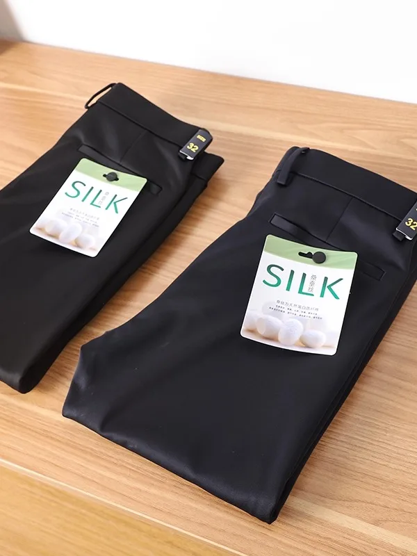 Thiened Silk Mixed Busin Casual Pants for Men Autumn Winter Straight Leg Trousers Elastic Comfortable Commuter Leisure P...
Thiened Silk Mixed Busin Casual Pants for Men Autumn Winter Straight Leg Trousers Elastic Comfortable Commuter Leisure P...