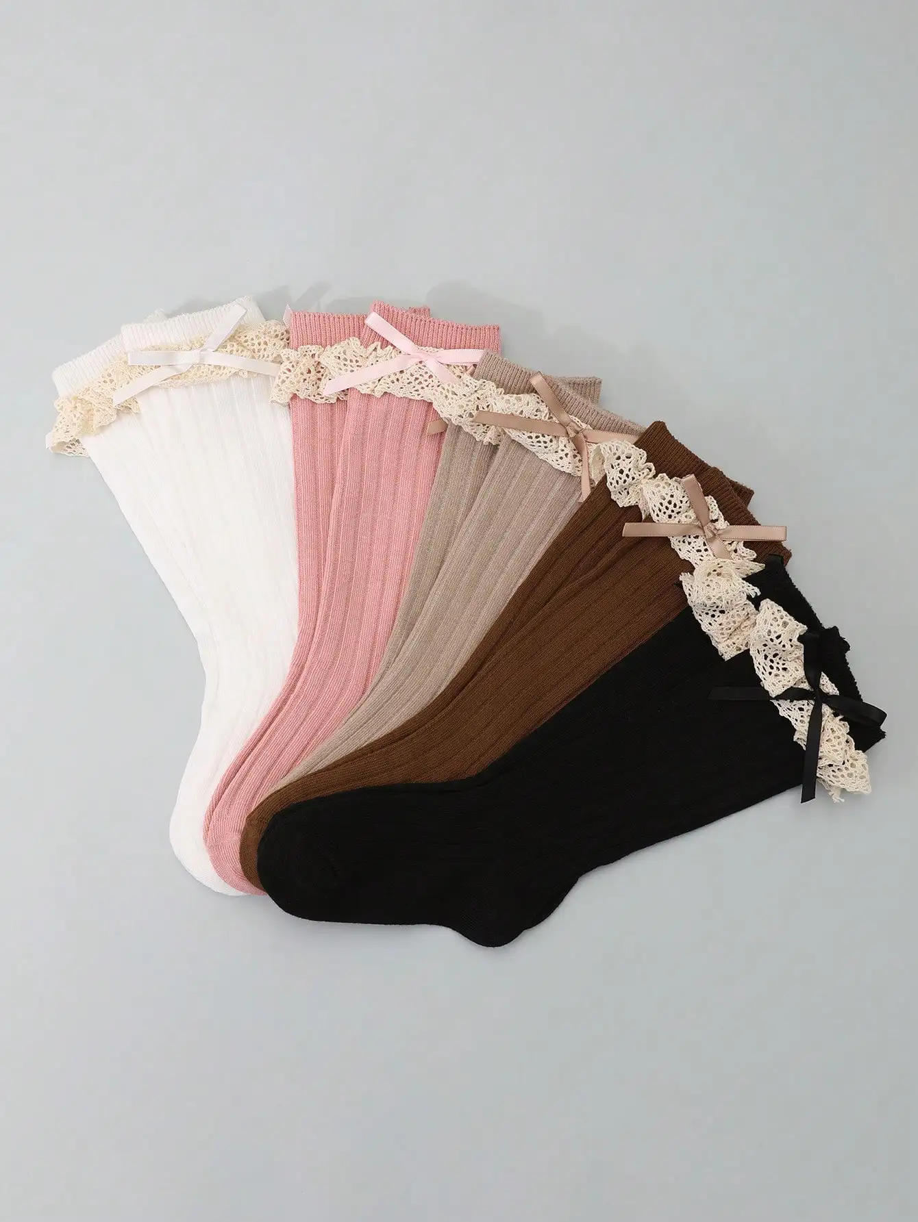 1/5Pairs Toddler Girls JK Princess Socks 0-8Y Lace Bow Ribbed Mid-Calf Nylon Spandex Cute Lace Trim Summer Casual Daily Socks
1/5Pairs Toddler Girls JK Princess Socks 0-8Y Lace Bow Ribbed Mid-Calf Nylon Spandex Cute Lace Trim Summer Casual Daily Socks