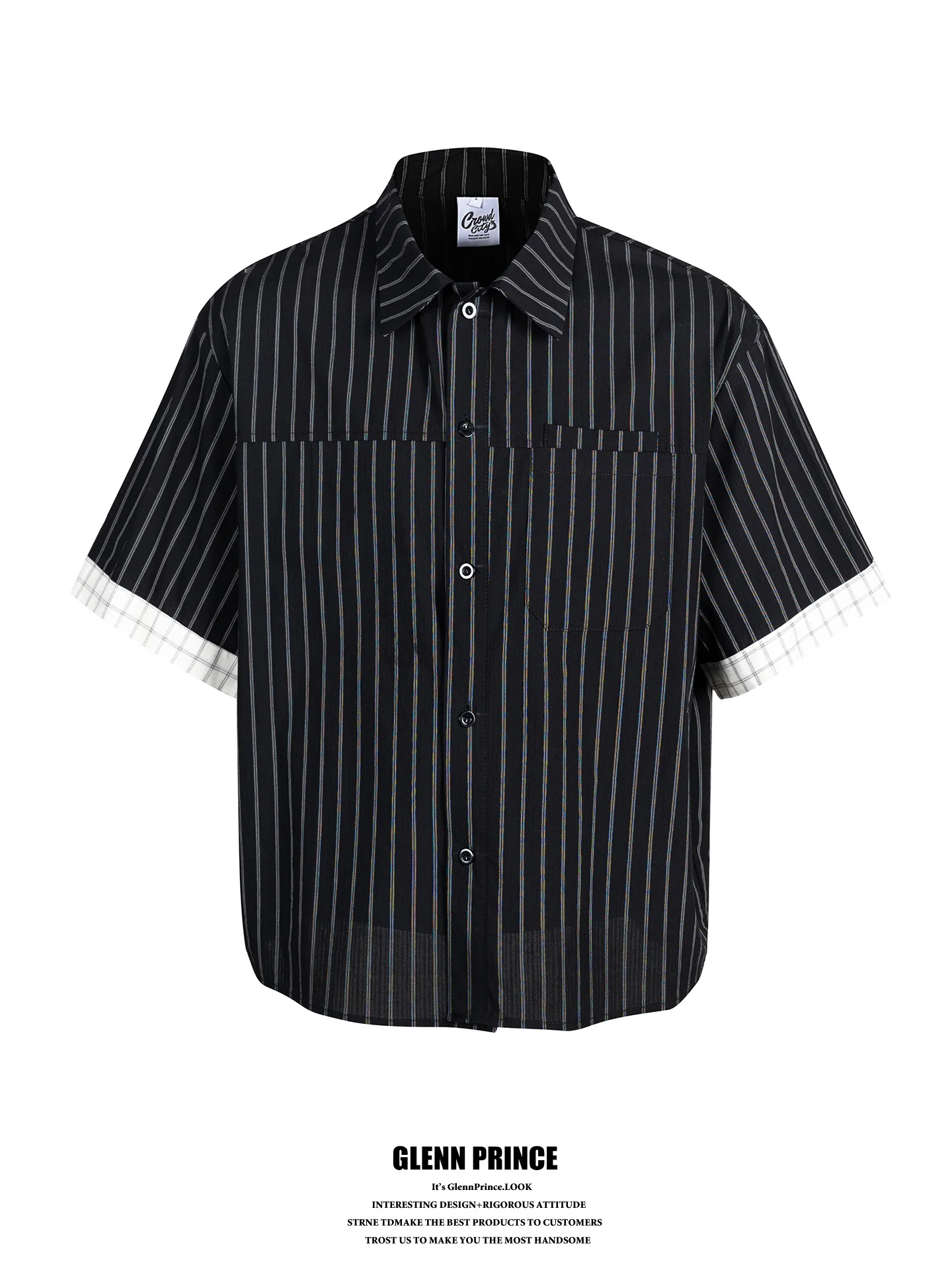 GPstudio Men's Casual Striped Short Sleeve Shirt Color Block CleanFit Commute Wear Comfortable Breathable Cotton Summer Shirt
GPstudio Men's Casual Striped Short Sleeve Shirt Color Block CleanFit Commute Wear Comfortable Breathable Cotton Summer Shirt