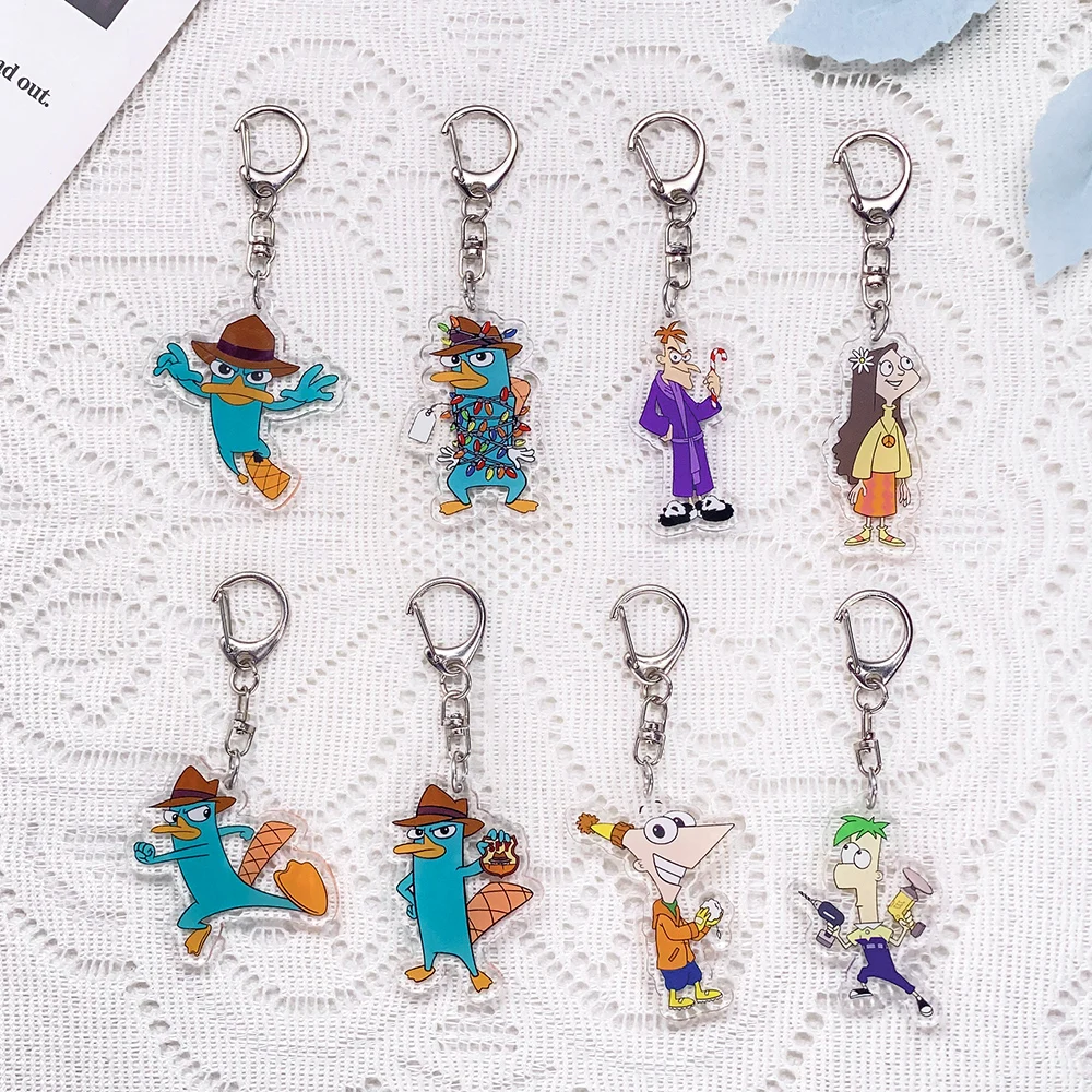 1/10Pcs Disney Phineas and Ferb Keychain Acrylic Keyrings Bag Charms Cute Backpack Pendant Funny Prop Decoration Friends Gifts
1/10Pcs Disney Phineas and Ferb Keychain Acrylic Keyrings Bag Charms Cute Backpack Pendant Funny Prop Decoration Friends Gifts