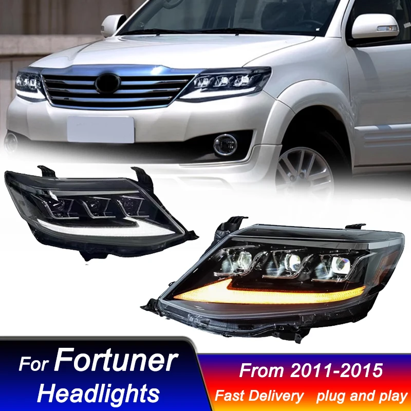 Автомобильные светодиодные фары для Toyota Fortuner 2011-2015, светодиодные фары в стиле lexus, обновление DRL, динамическая сигнальная лампа, передний фонарь в сборе
Автомобильные светодиодные фары для Toyota Fortuner 2011-2015, светодиодные фары в стиле lexus, обновление DRL, динамическая сигнальная лампа, передний фонарь в сборе