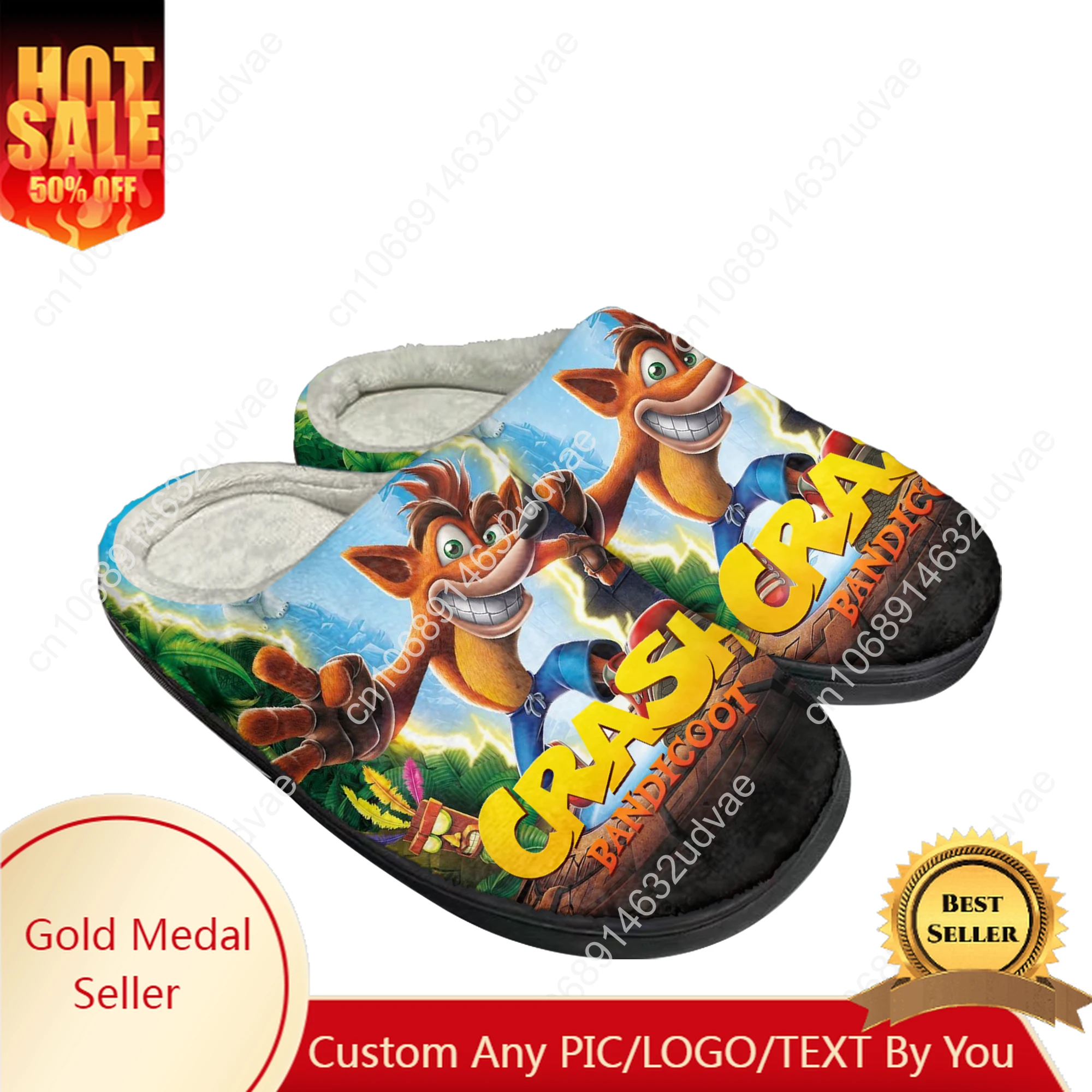 Crash Bandicoot Cotton Slippers Men Women Plush Bedroom Casual Keep Warm Home Bedroom Shoes Thermal Indoor Slipper Custom Shoe
Crash Bandicoot Cotton Slippers Men Women Plush Bedroom Casual Keep Warm Home Bedroom Shoes Thermal Indoor Slipper Custom Shoe