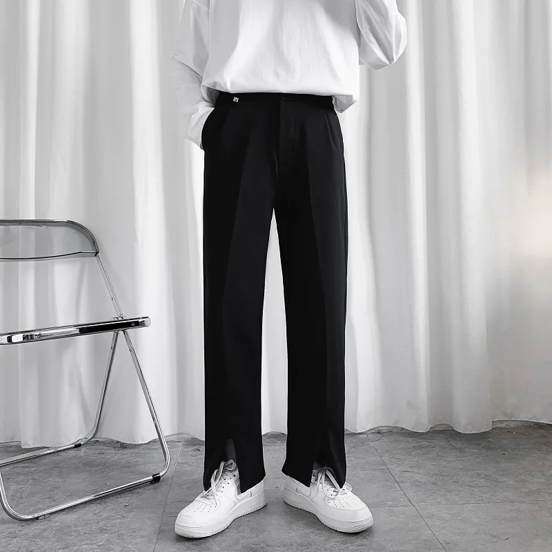 Spring Autumn Casual Pants Men Korean Fashion Loose Draped Slacks Straight Solid Color Trousers Male Semi-Wide Suit Pant M23
Spring Autumn Casual Pants Men Korean Fashion Loose Draped Slacks Straight Solid Color Trousers Male Semi-Wide Suit Pant M23