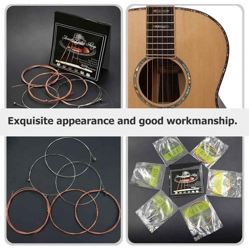 12pcs Acoustic Replacement Folk Durable Metal Strings Resonant Sound Replacement Strings Guitar Accessories Guitar Parts
12pcs Acoustic Replacement Folk Durable Metal Strings Resonant Sound Replacement Strings Guitar Accessories Guitar Parts