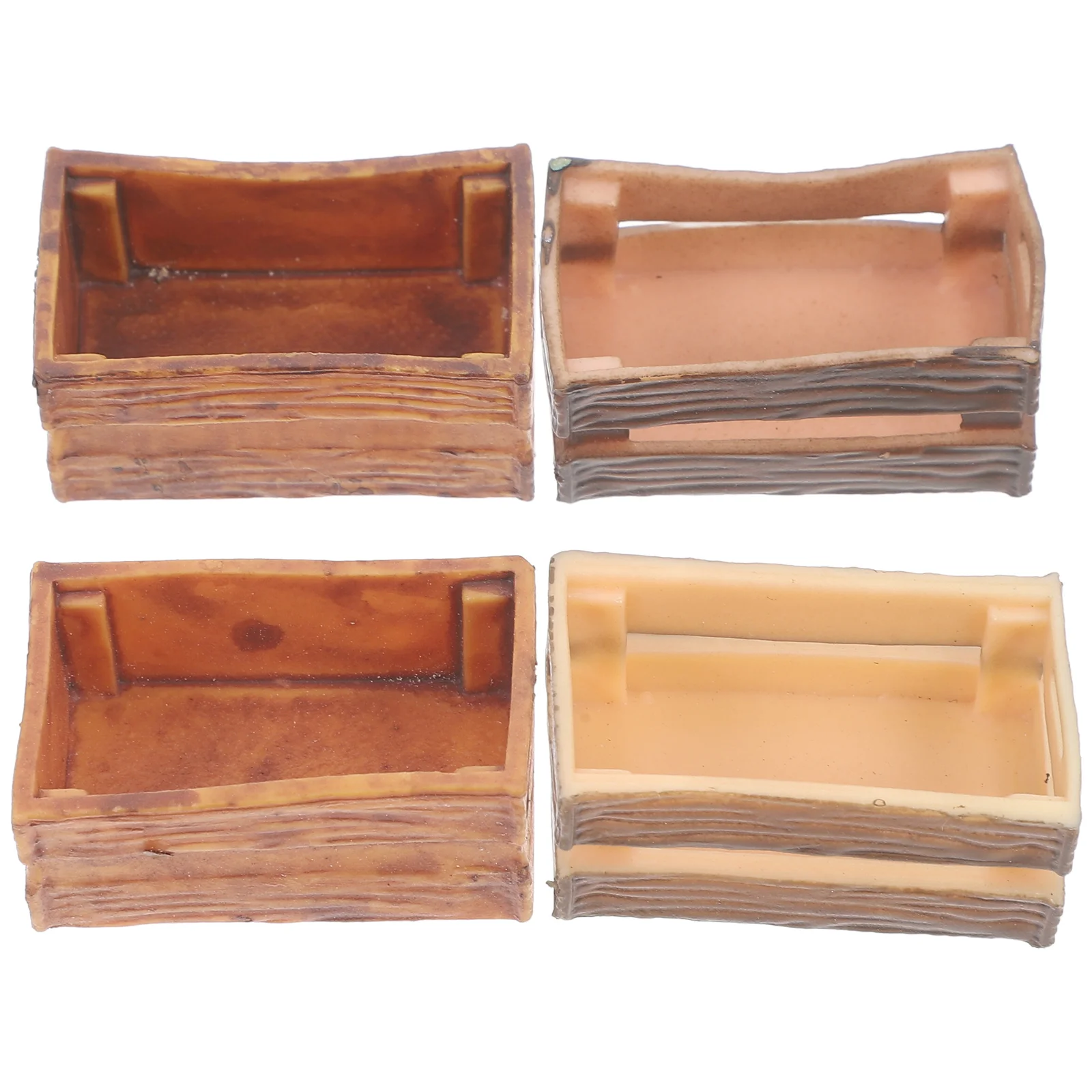 4 Pcs House Storage Basket Crate Toy Mini Crates Miniature for Crafts Tiny Stuff Accessories Home Decor
4 Pcs House Storage Basket Crate Toy Mini Crates Miniature for Crafts Tiny Stuff Accessories Home Decor