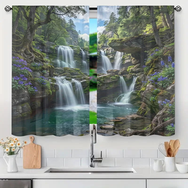 Stunning Nature Waterfall Forest Curtains Decorative Window Drapery Panel for Bathroom Kitchen Bedroom Living Room Home Decor Bo
Stunning Nature Waterfall Forest Curtains Decorative Window Drapery Panel for Bathroom Kitchen Bedroom Living Room Home Decor Bo