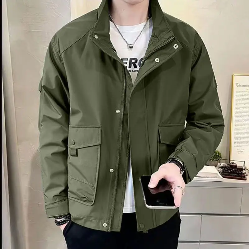 Luxury Brand Men Bomber Jacket Military Spring Autumn Windbreaker Coat Multi-pocket Zipper Korean Casual Outerwear Men Clothing
Luxury Brand Men Bomber Jacket Military Spring Autumn Windbreaker Coat Multi-pocket Zipper Korean Casual Outerwear Men Clothing