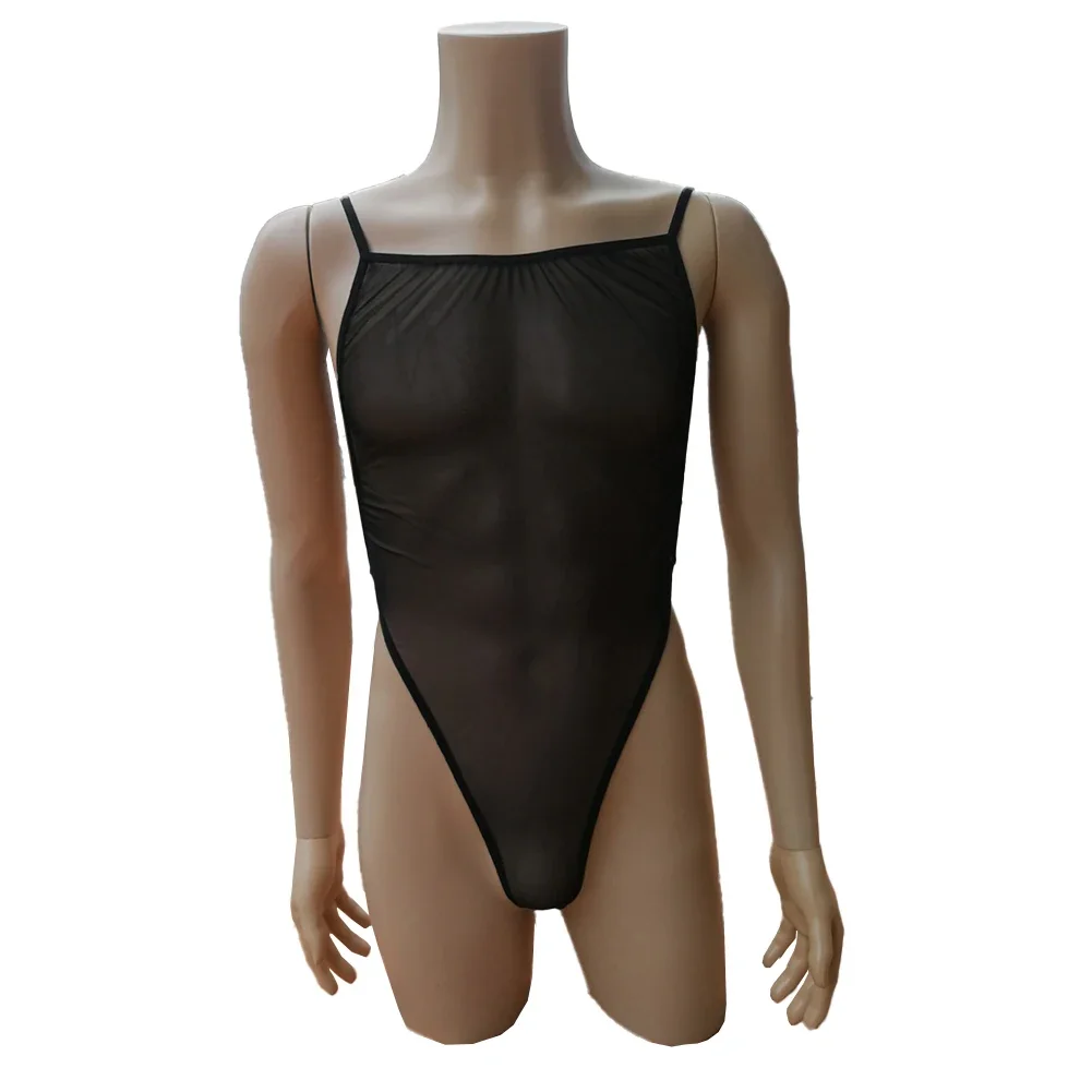 Men Ultra Thin Black Mesh See Through Bodysuit Sleeveless Backless Leotard Erotic Lingerie Stretchy Sexy Temptation Jumpsuit
Men Ultra Thin Black Mesh See Through Bodysuit Sleeveless Backless Leotard Erotic Lingerie Stretchy Sexy Temptation Jumpsuit
