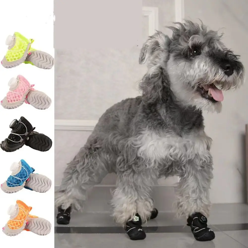 4pcs/set Protecting Breathable Dog Mesh Shoes Reflective Adjustable Pet Boots Soft Sole Anti-slip Dog Footwear Outdoor Walking
4pcs/set Protecting Breathable Dog Mesh Shoes Reflective Adjustable Pet Boots Soft Sole Anti-slip Dog Footwear Outdoor Walking