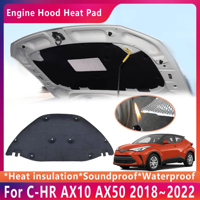 Hood Engine Insulation Pad For Toyota C-HR AX10 AX50 2018~2022 IZOA Heat Insulation Cotton Soundproof Mat Cover Car Accessories
Hood Engine Insulation Pad For Toyota C-HR AX10 AX50 2018~2022 IZOA Heat Insulation Cotton Soundproof Mat Cover Car Accessories