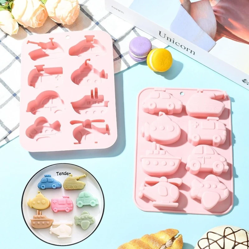 Airplane & Tank Silicone Candy Molds Vehicle Chocolate Molds Silicone for Candy, Gummy, Ice & Baking Cake Decorating Tools
Airplane & Tank Silicone Candy Molds Vehicle Chocolate Molds Silicone for Candy, Gummy, Ice & Baking Cake Decorating Tools