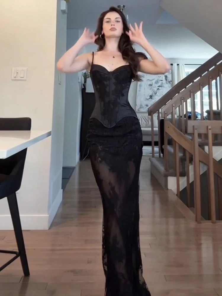 Sexy Lace Patchwork Strapless Midi Dress Umei STAZF7 plus Size Women's French Style High Waist City Commute Date Party Evenin...
Sexy Lace Patchwork Strapless Midi Dress Umei STAZF7 plus Size Women's French Style High Waist City Commute Date Party Evenin...