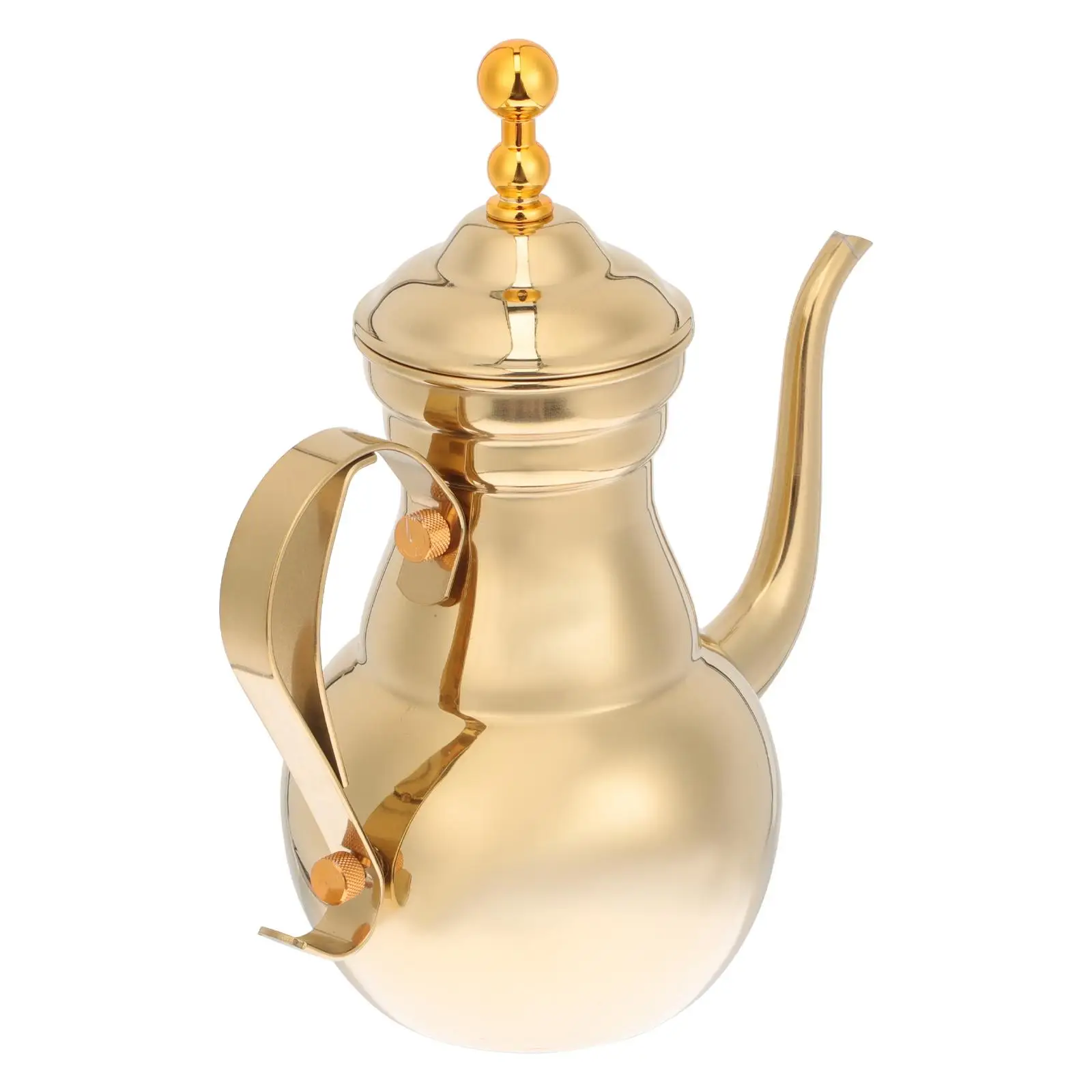 Stainless Pot Decorative Filter Jug Metal Office Teapot Golden Long Narrow Spout Anti Scald Ergonomic Handle
Stainless Pot Decorative Filter Jug Metal Office Teapot Golden Long Narrow Spout Anti Scald Ergonomic Handle