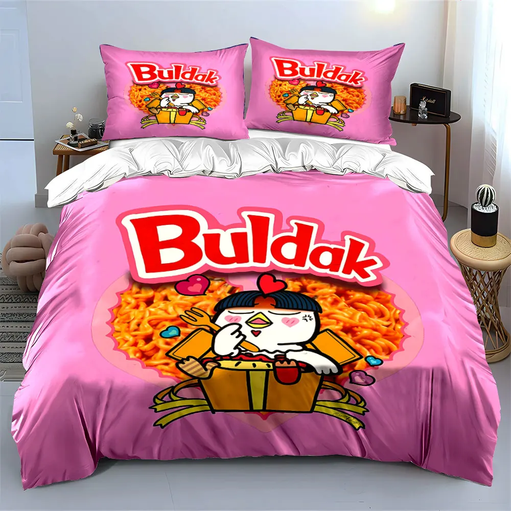 "Buldak Chicken Noodle Set" Multiple sizes kid's and adults' bedroom Exquisite 3PC bedding set, gift
"Buldak Chicken Noodle Set" Multiple sizes kid's and adults' bedroom Exquisite 3PC bedding set, gift